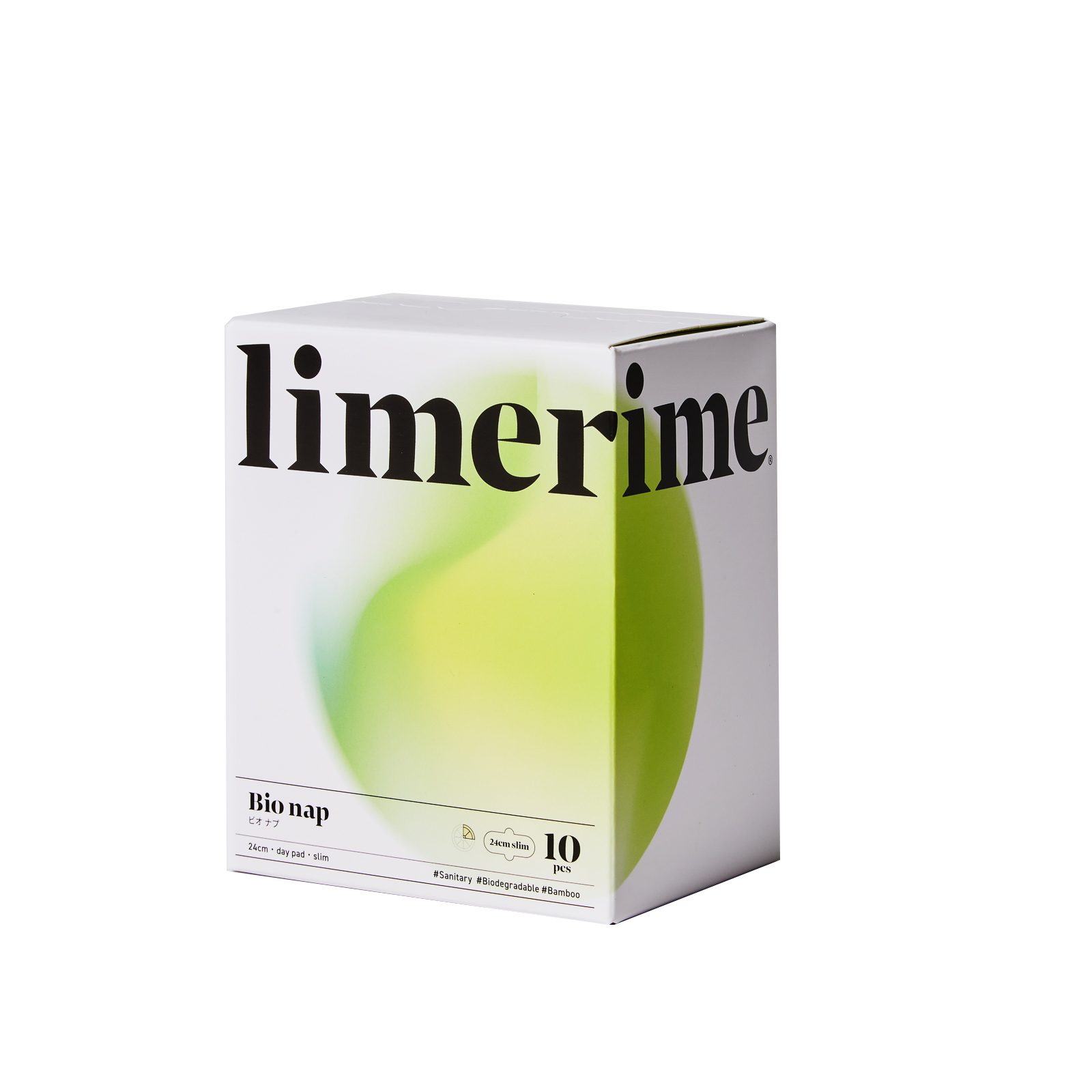 Daytime Slim 24cm 10 pieces Bamboo Sanitary Pad limerime Bio Nap